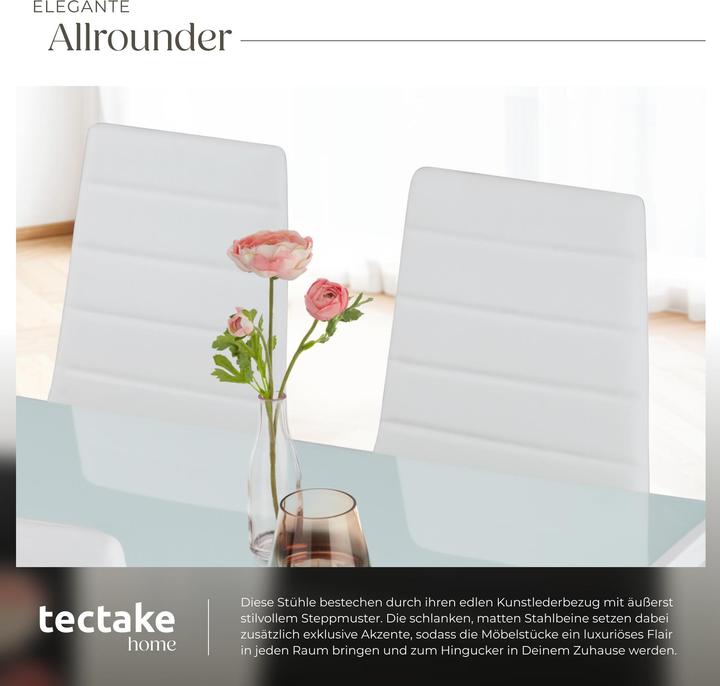 Produktbild tectake 8x Esszimmerstuhl