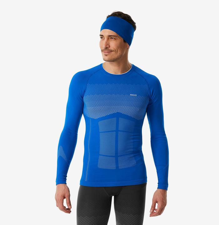 Actual product image Inovik Men's thermal ski base layer 900 - bleu (M)