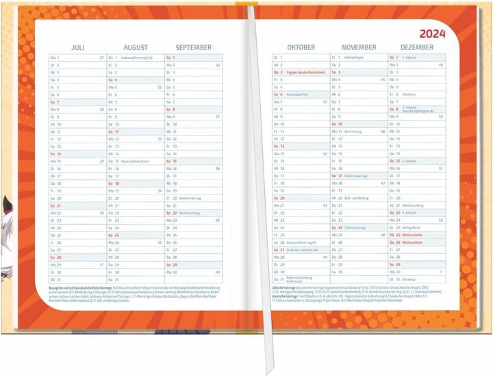 Image du produit Calendrier scolaire Manga A5 2024/2025 (A5, Allemand)