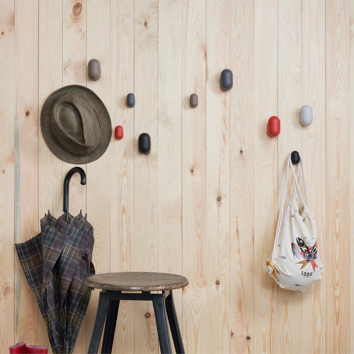 Actual product image Wagner System design yourself coat hook PILL WH 0421 with 1 hook taupe, 1 pc.