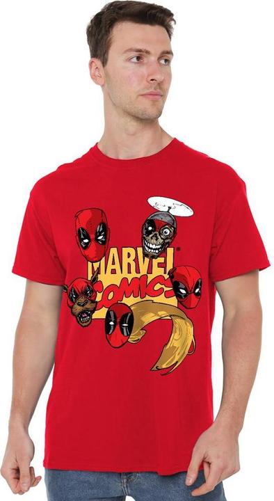 Immagine prodotto Deadpool Maglietta Teste di Personaggi Uomo (XXL)