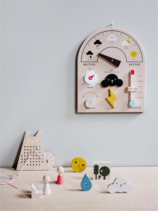 Actual product image Moon Picnic wooden weather station for kids (Vietnamese)