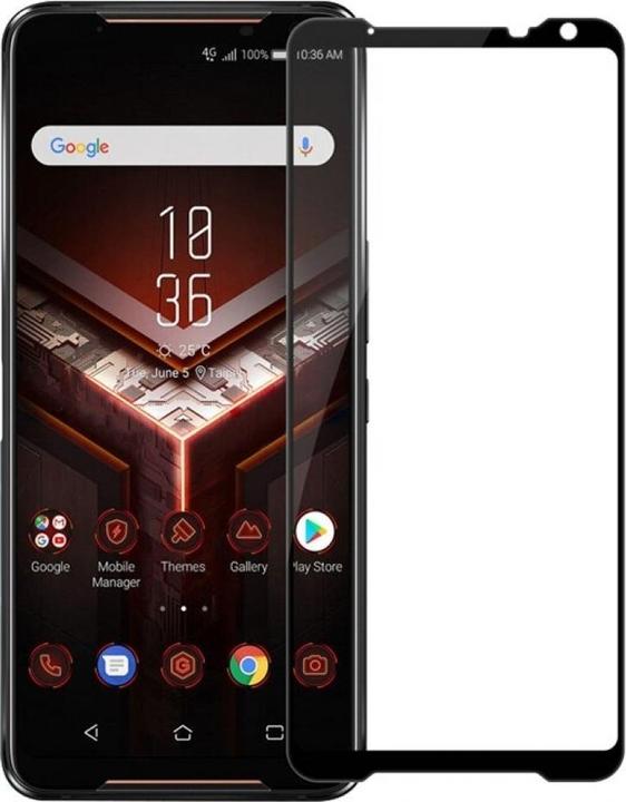 Produktbild Screenguard Asus ROG Phone 2 Full Screen Panzerglas Schutzfolie 2.5D 9H (1 Stück, Asus ROG Phone II)