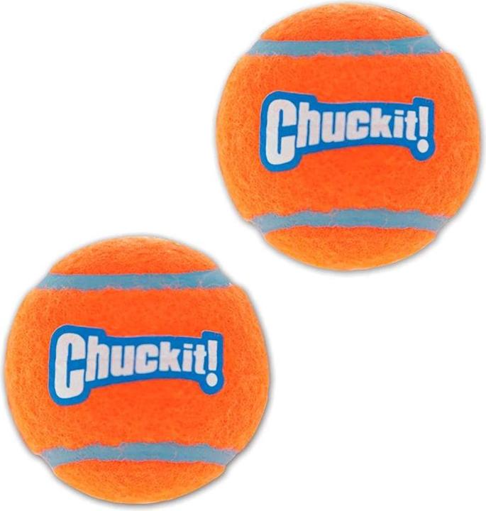 Image du produit Chuckit! CHUCKIT TENNIS BALL Balle de tennis 5 cm de diamètre Taille S 2 pièce(s) Orange (Jouet à balle chien)