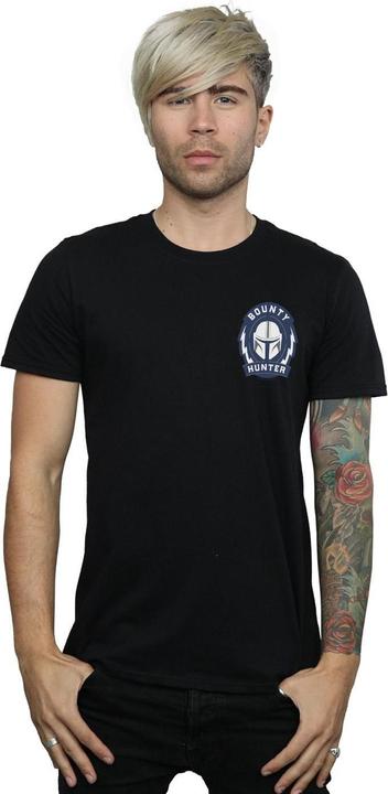 Image du produit Star Wars - T-shirt THE MANDALORIAN BOUNTY HUNTER BADGE BREAST PRINT - Homme (M)
