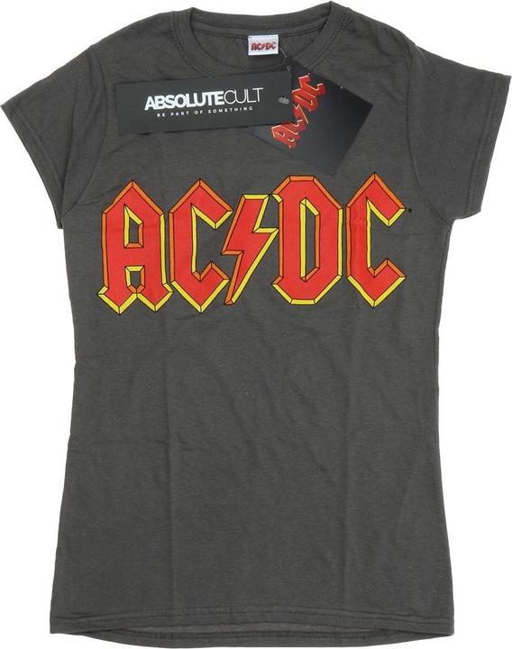 AC/DC TShirt mit rotem Logo aus Baumwolle
