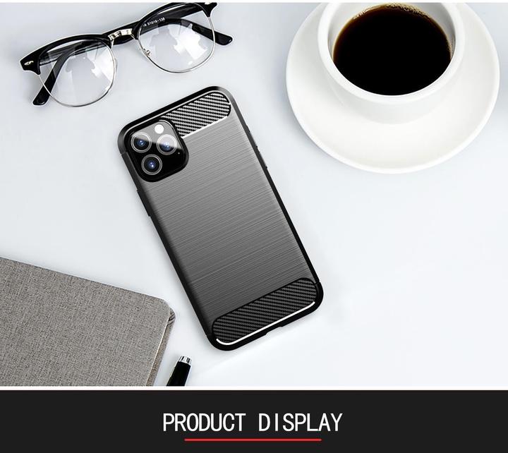 Produktbild Cadorabo TPU Ultra Slim carbon edelstahl Kombi Cover (Apple iPhone 11 Pro)