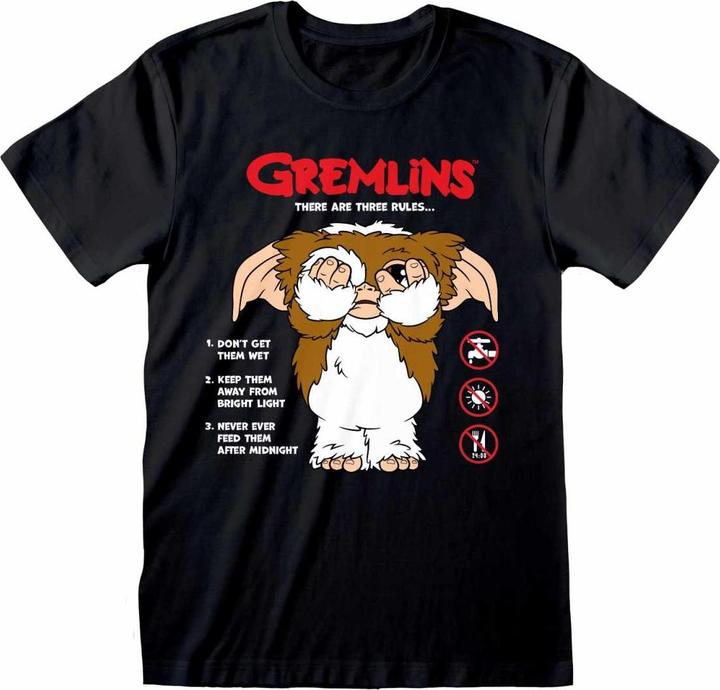 Gremlins - T-shirt THE RULES - Adulte (S)