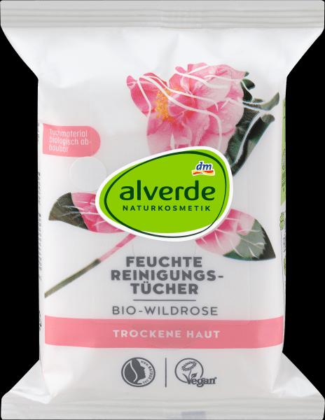 Actual product image dm alverde Organic Wild Rose Cleansing Wipes (Cleaning cloths)