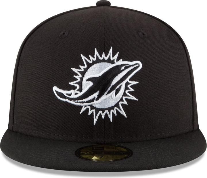 Actual product image New Era 59Fifty Fitted Cap - BLACK Miami Dolphins - 7 3/8 (7 3/8)