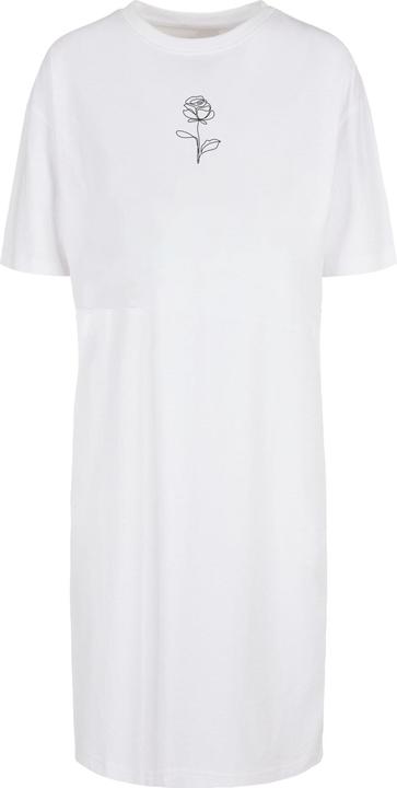 Merchcode Ladies Rose Oversized Slit Tee Dress - 119089