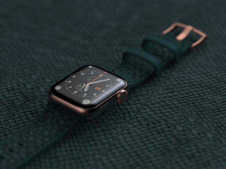 Image du produit Njord Jord Watch Strap For (44 mm, 45 mm, Cuir végétalien, Cuir de saumon, Fermeture en acier inoxydable)