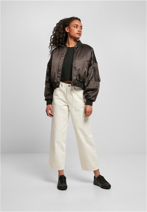 Actual product image Urban Classics Ladies Short Oversized Satin Bomber Jacket (XXL)