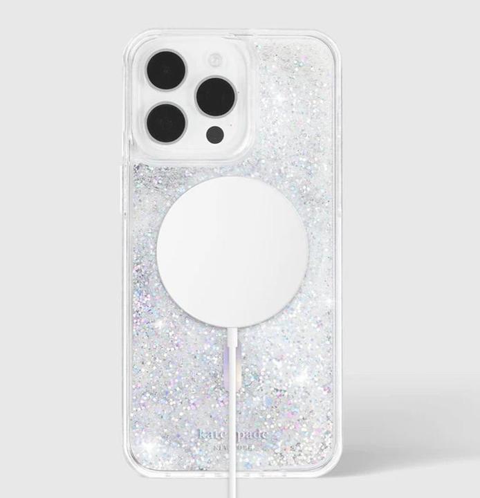Actual product image Kate Spade Liquid Glitter MagSafe - Case iPhone 15 Pro Max (Opal Iridescent) (Apple iPhone 15 Pro Max)