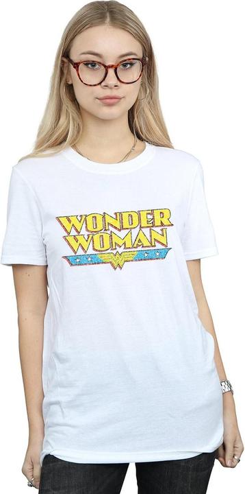Immagine prodotto Wonder Woman Crackle Logo Maglietta Ampia Donna (S)
