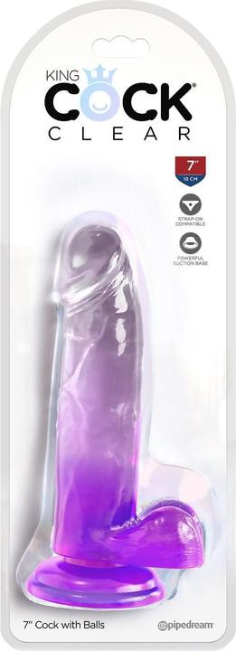 Image du produit Doc Johnson KingCockClear 7 w balls purple