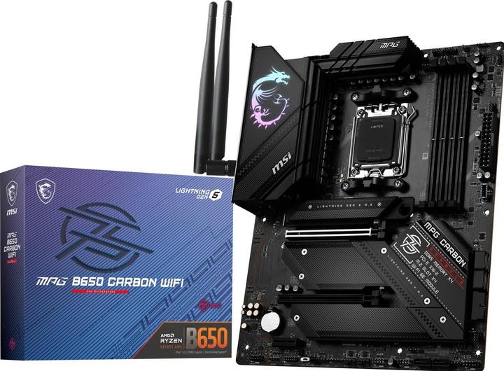 Image du produit MSI MPG B650 Carbon WIFI (AM5, AMD B650, ATX)