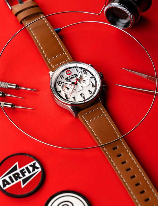Image du produit AVI-8 AV-4088-06 Hawker Hurricane Dual-Time (Montre pilote)