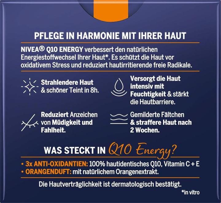 Image du produit NIVEA Q10 Energy anti-rides (50 ml, Baume visage)