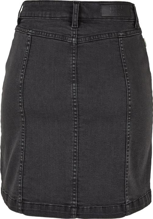 Actual product image Urban Classics Ladies Organic Stretch Button Denim Skirt (28)
