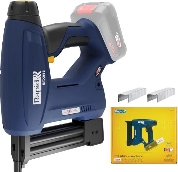 Actual product image Rapid BTX553 18V P4A cordless tacker