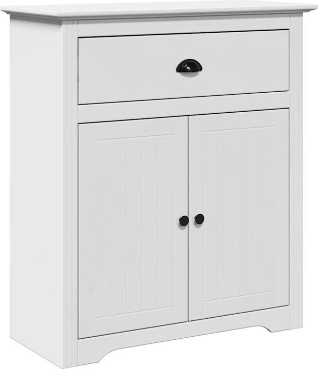 Image du produit VidaXL Armoire d'entrée BODO Blanc 80x35x90 cm Meuble d'entrée Armoire de salon (80 x 35 x 90 cm)