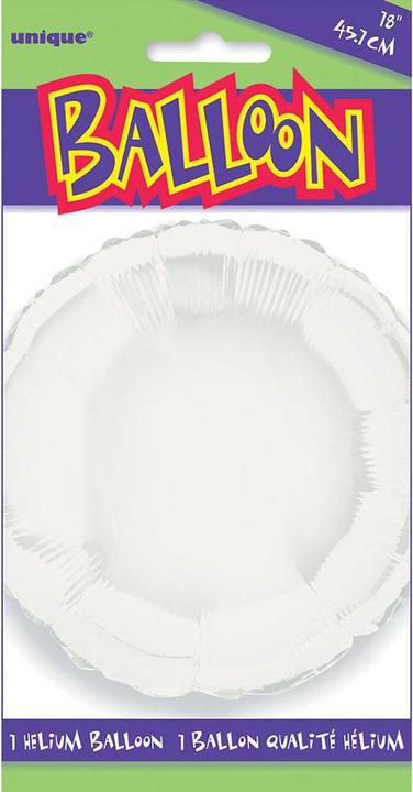 Actual product image Unique Foil balloon round white
