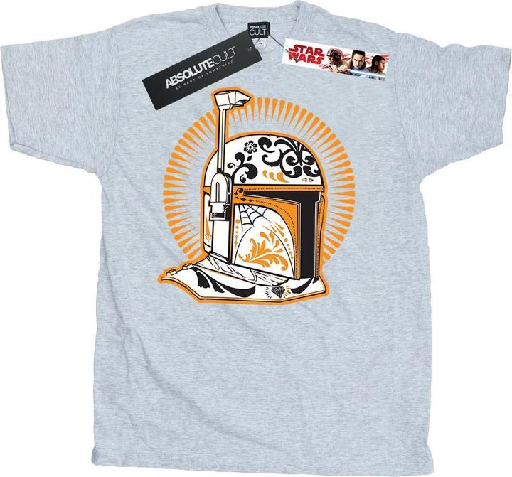 Immagine prodotto Star Wars Boba Fett Dia De Los Muertos Maglietta Uomo (XL)