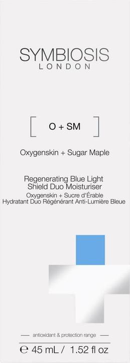 Image du produit Symbiosis Oxygenskin + Sugar Maple) Crème hydratante régénératrice Blue Light Shield Duo (45 ml, Crème de jour)