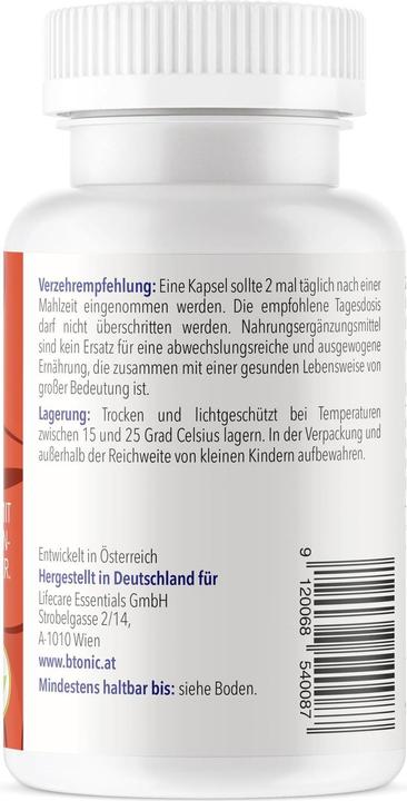 Nutritional values and ingredients B!tonic Terra Liver 60 capsules (60 Piece, Capsules)