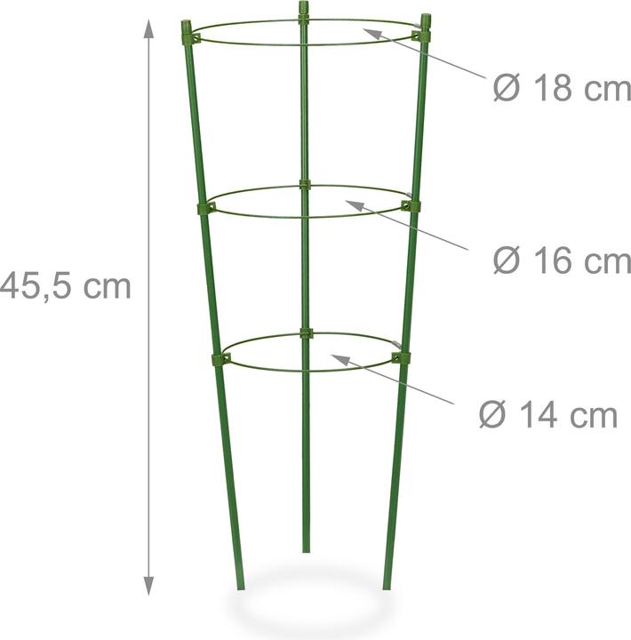 Immagine prodotto Relaxdays 4xsupporti-rampicanti (18 cm, 18 cm)
