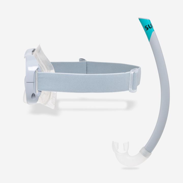 Produktbild Subea Schnorchel-Set Flossen Maske Schnorchel Erwachsene - 100 grau
