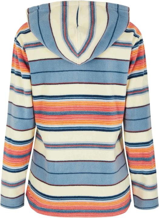 Actual product image Weird Fish Womens/Ladies Lana Stripe Microfleece Quarter Zip Hoodie (44 D)
