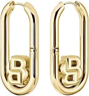 Hugo Boss - Stylish gold-plated earrings Double B 1580629