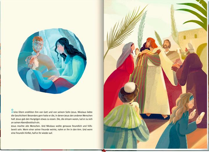 Actual product image Die Geschichte vom heiligen Nikolaus (German, Antoinette Lühmann, 2023)