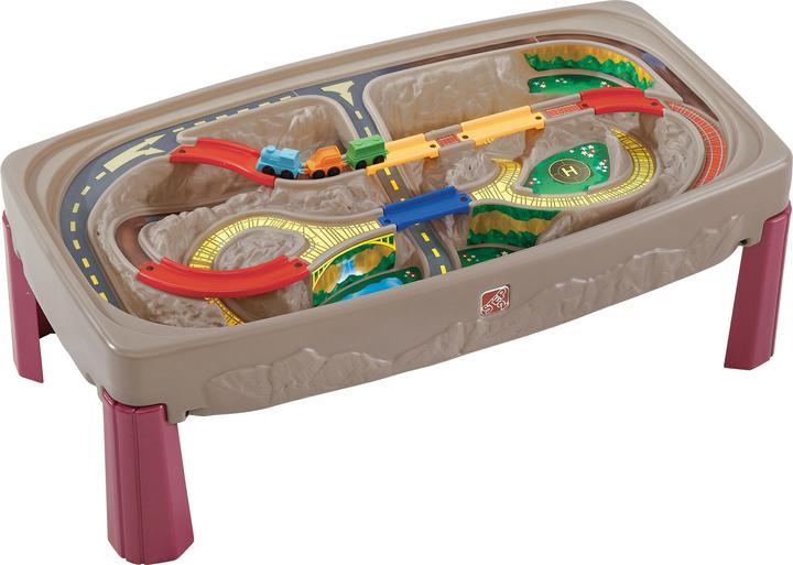 Actual product image Step2 Deluxe Canyon Road Train & Track Table