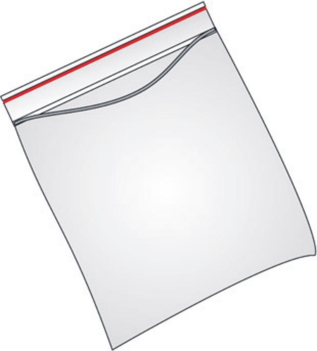 Image du produit Veloflex Sachets à pression 7x10 cm (lxh) polyéthylène transparent 100 pcs/paquet (Ruban, 100 x)