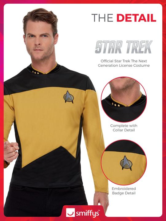 Image du produit Smiffys Star Trek: Uniform Yellow - Technologie et sécurité (XL)