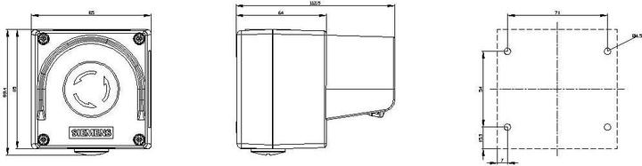 Nutritional values and ingredients Siemens Enclosure for command devices, 22mm