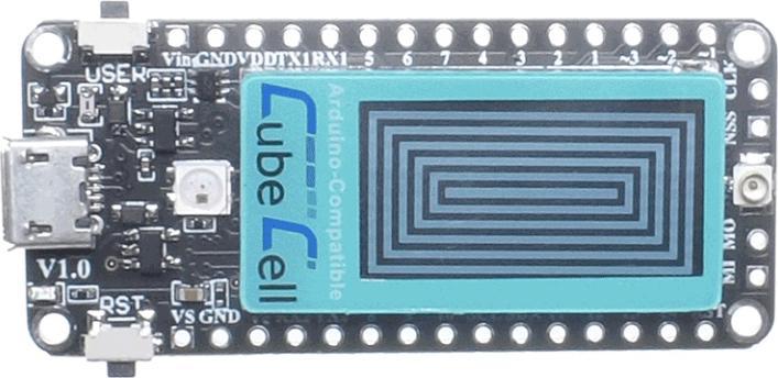 Actual product image Heltec Automation CubeCell Dev-Board Plus 868MHz Lora Node HTCC-AB02