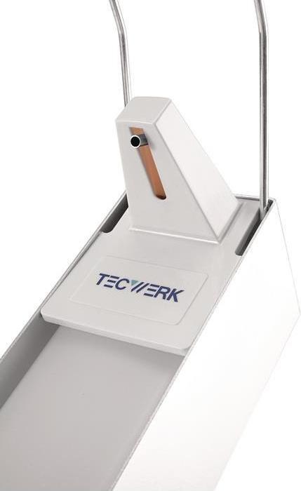 Actual product image Tecwerk Disinfectant and soap dispensers H165xW95xD290 approx. mm ABS with lever white