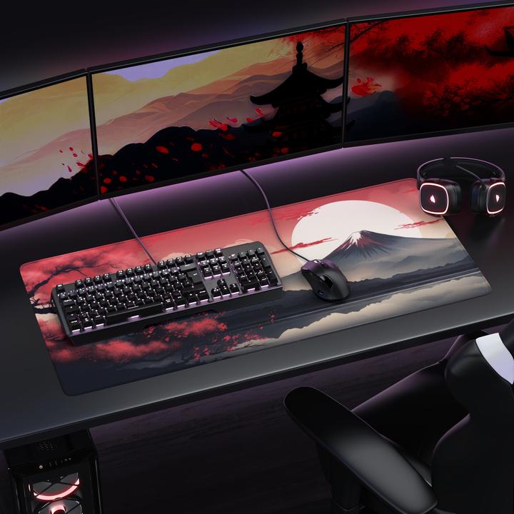 Actual product image Titanwolf Gaming mouse pad, 900 x 400mm XXL speed gaming mouse mat, mouse pad extra large surface, Japan (XXL)