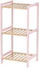 Image du produit Berilo Etagère carrée 3 étagères bambou rose