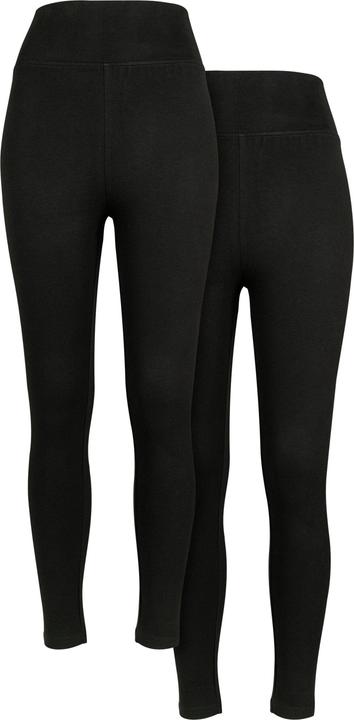 Produktbild Urban Classics Ladies High Waist Jersey Leggings 2-Pack - 159533 (XS)