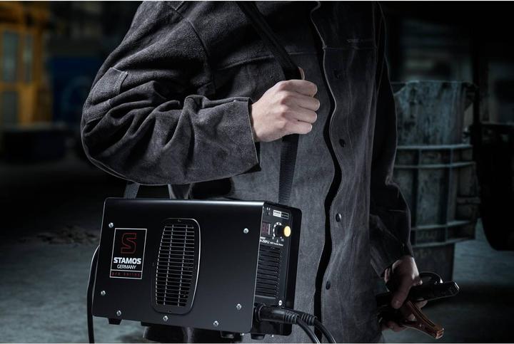 Produktbild Stamos Schweissgerät E Hand Elektroden mma Schlauchpaket 8 Meter LED Anzeige 250A