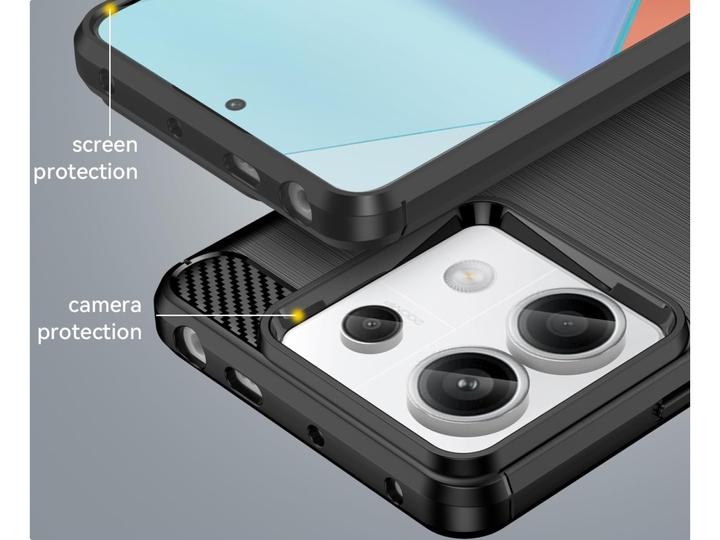 Immagine prodotto Screenguard Custodia morbida in carbonio spazzolato (Xiaomi Redmi Note 13 Pro 5G)