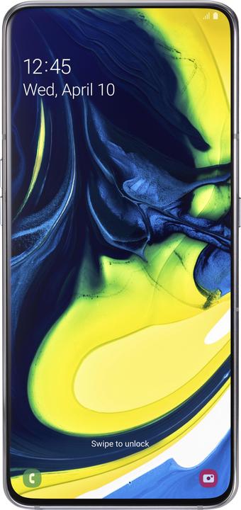 Produktbild Samsung Galaxy A80 EU (128 GB, Ghost White, 6.70", Dual SIM, 48 Mpx, 4G)