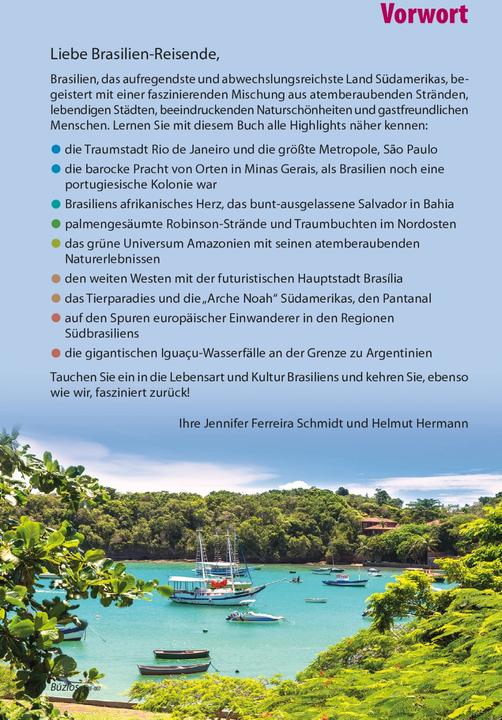 Actual product image Reiseführer Brasilien (German, Jennifer Ferreira Schmidt, Helmut Hermann, 2024)