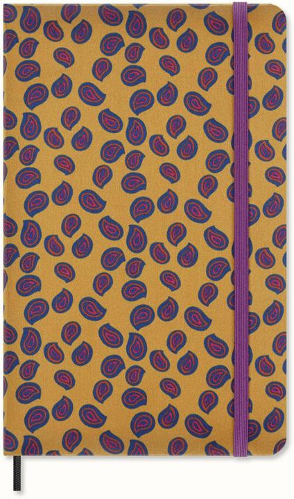 Immagine prodotto Moleskine Taccuino in seta grande/A5, foderato, copertina rigida, giallo (A5, Righe, Copertina rigida)