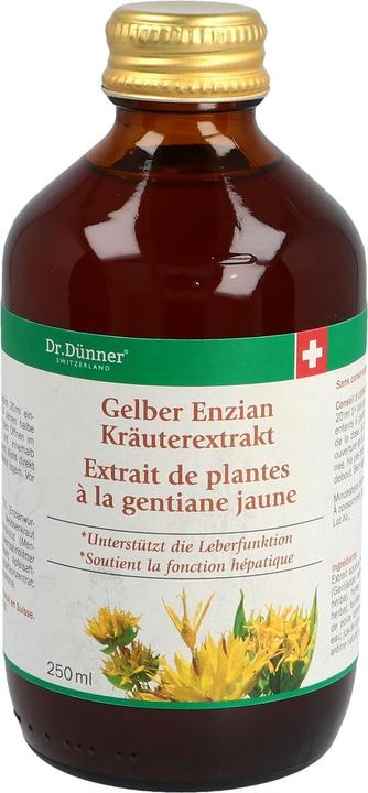 Image du produit Dr. Dünner Gentiane jaune mince Extrait d'herbes Fl 250 ml (1 pièce(s), Liquide, 470 g)